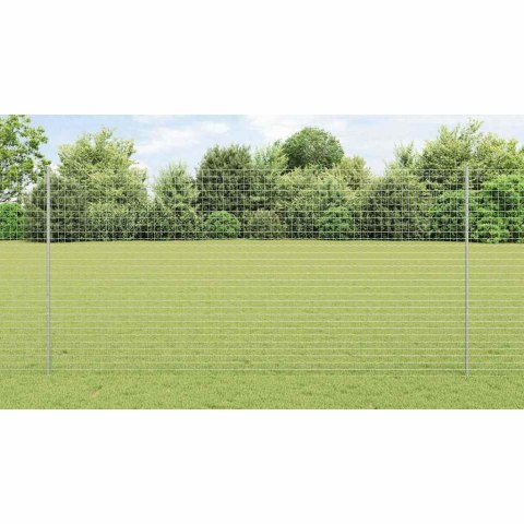 SŁUPKI OGRODZENIOWE 44 PCS SREBRNY WYSOKOŚĆ 150CM.