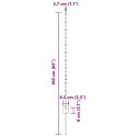 SREBRNE SŁUPKI OGRODZENIOWE 44 PCS ZIELONY