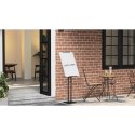 STOISKA NA TARGI 2 SZT CZARNY 26,5X26,5X127CM ŻELAZO
