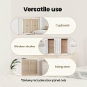VidaXL Drzwi do szafki 4 pcs Naturalny 140,5 x 2,1 x 39,5 cm
