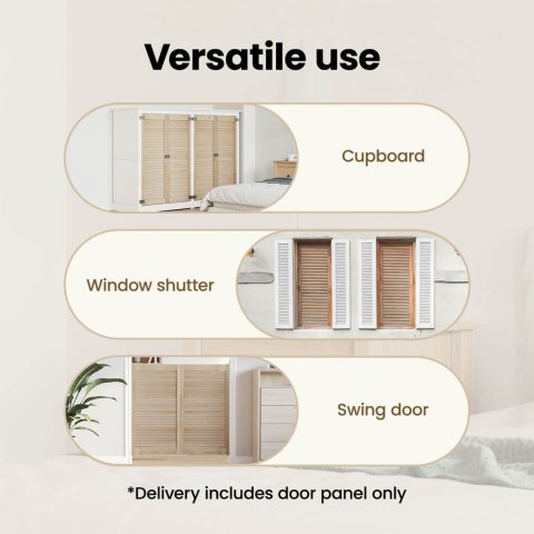 VidaXL Drzwi do szafki 4 pcs Naturalny 140,5 x 2,1 x 39,5 cm