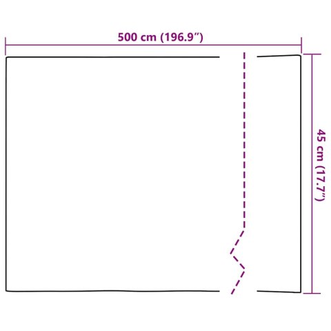 VidaXL Static Film do okien Wzór kwiatów 45 x 500 cm PVC