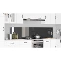 PANEL KUCHENNY ŚCIENNY OCHRONNY 2 SZT CIEMNOSZARY 110X50 SZKŁO HARTOWANE