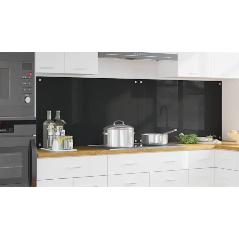 PANEL KUCHENNY ŚCIENNY OCHRONNY 2 SZT CZARNY 100X60 SZKŁO HARTOWANE