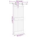 DRZWI PRZESUWNE NARVIK 80X210CM (152,5CM)