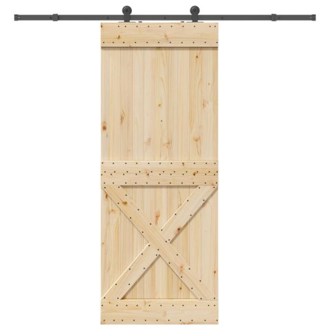 VidaXL Drzwi przesuwne NARVIK 90 x 210 cm (213,5 cm)