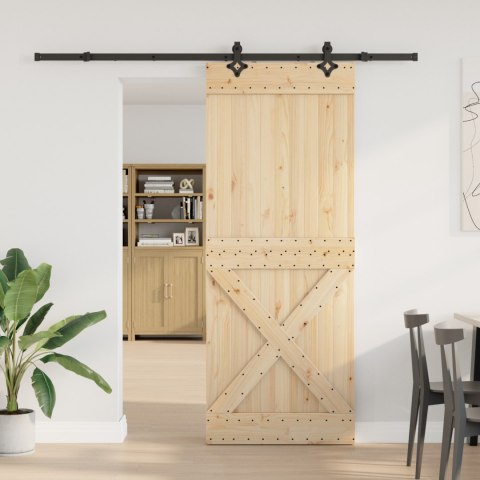 VidaXL Drzwi przesuwne NARVIK 90 x 210 cm (213,5 cm)