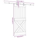 VidaXL Drzwi przesuwne NARVIK 90 x 210 cm (213,5 cm)