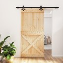 DRZWI PRZESUWNE NATURALNY I CZARNY 100X210CM