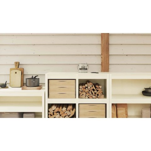 VidaXL Farba do drewna Biały 2,5 L Wydruk na ścianie