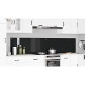 VidaXL Panel kuchenny 2 pcs Czarny 120 x 50 cm szkło hartowane