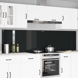 VidaXL Panel kuchenny 2 pcs Czarny 120 x 60 cm szkło hartowane