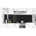 VidaXL Panel kuchenny 2 pcs Czarny 120 x 60 cm szkło hartowane