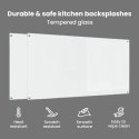 VidaXL Panel kuchenny 2 pcs przezroczysty 120 x 60 cm szkło hartowane
