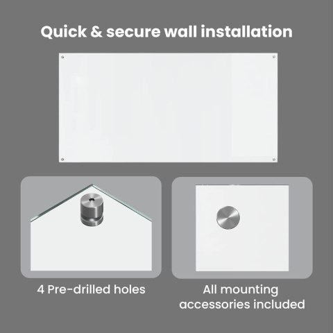 VidaXL Panel kuchenny 2 pcs przezroczysty 120 x 60 cm szkło hartowane