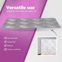 VidaXL Płytki w Szachownicę 2 pcs Srebrny 30 x 20 cm Aluminium