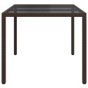 VidaXL Stół Ogrodowy Brązowy 150 x 90 x 75 cm polirattan