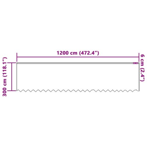 FIRANKA KORONKOWA Z ZASŁONAMI KWIATOWY BIAŁY 1200X 300CM POLIESTER