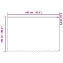 FIRANKA KORONKOWA Z ZASŁONAMI KWIATOWY BIAŁY 400X 280CM POLIESTER