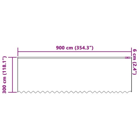 FIRANKA KORONKOWA Z ZASŁONAMI KWIATOWY BIAŁY 900X 300CM POLIESTER