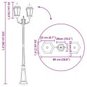 LAMPA OGRODOWA KOLOR BRONZU 235CM ALUMINIUM