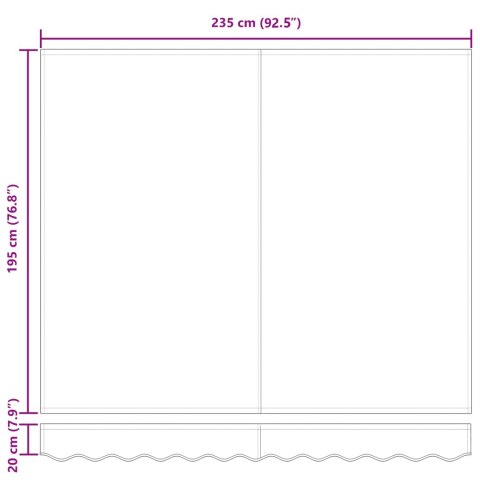 POSZYCIE TKANINA DO MARKIZY ODPORNA NA UV/WODĘ MOCNA KREMOWY 235X195CM