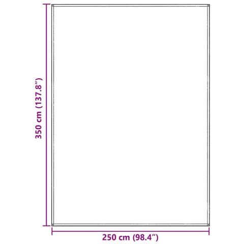 DYWAN POD NAMIOT JASNOSZARY 350X250CM POLIETYLEN