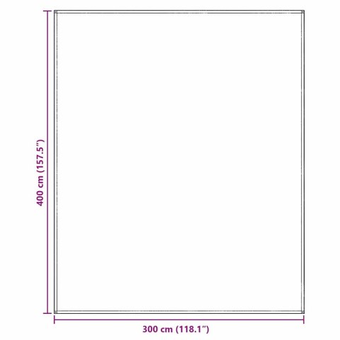 VidaXL Dywan pod namiot Jasnoszary 400 × 300 cm Polietylen