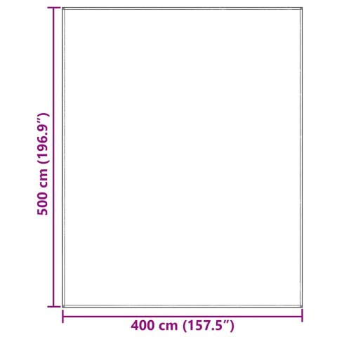 DYWAN POD NAMIOT JASNOSZARY 500X400CM POLIETYLEN