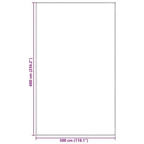 DYWAN POD NAMIOT JASNOSZARY 600 × 300CM POLIETYLEN