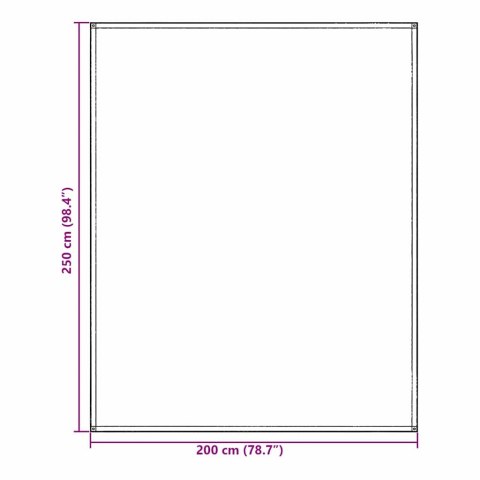 VidaXL Dywan pod namiot Niebieski i szary 200 x 250 cm Polietylen