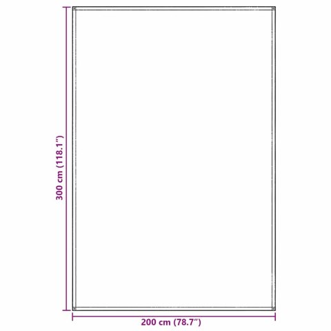 DYWAN POD NAMIOT NIEBIESKI I SZARY 300X200CM POLIETYLEN