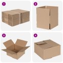 VidaXL Pudełko składane 50 pcs Naturalny 15 x 15 x 8 cm Tektura