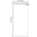 VidaXL Zasłony z zasłonami 2 pcs Kremowy 225 x 140 cm Poliester