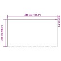 ZASŁONY Z ZASŁONAMI KWIATOWY BIAŁY 400X 240CM POLIESTER