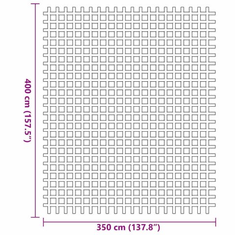 DYWAN POD NAMIOT NIEBIESKI 400 × 350CM POLIESTER