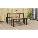 VidaXL Ławka ogrodowa Brązowy 100 x 28 x 45cm Stal