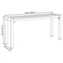 VidaXL Ławka ogrodowa Brązowy 100 x 28 x 45cm Stal