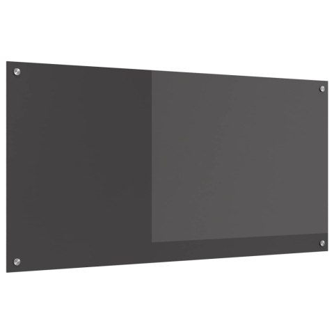 PANEL KUCHENNY CIEMNOSZARY 120X60CM SZKŁO HARTOWANE