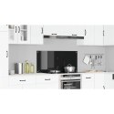 VidaXL Panel kuchenny Czarny 110 x 50 cm szkło hartowane