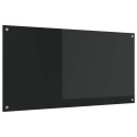 PANEL KUCHENNY CZARNY 120X60CM SZKŁO HARTOWANE