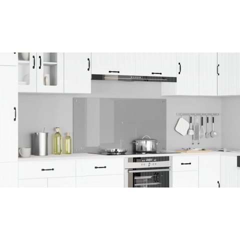VidaXL Panel kuchenny Jasnoszary 120 x 60 cm szkło hartowane