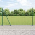 SŁUP OGRODOWY Z BETONOWĄ PODSTAWĄ 13 SZT. ZIELONY