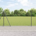 VidaXL Słup ogrodowy z betonową podstawą 7 szt. Szary
