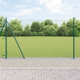 VidaXL Słup ogrodowy z betonową podstawą 7 szt. zielony