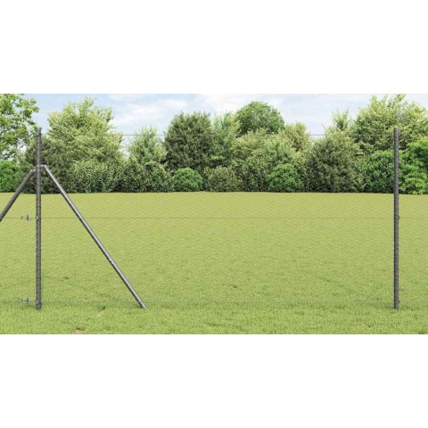 OGRODZENIE SZEŚCIOKĄTNE SZARE SZARY 1.2X 10M STAL