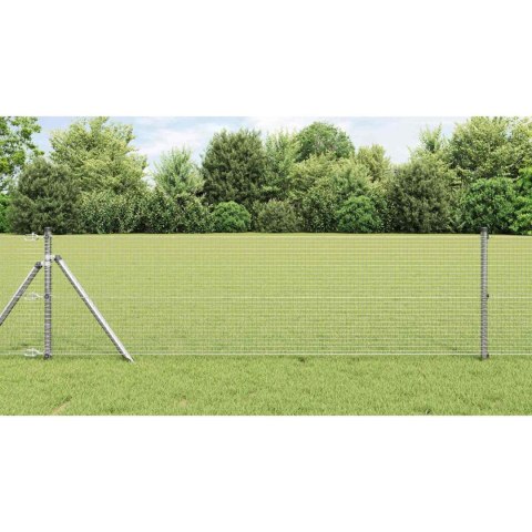 SPAWANA SIATKA OGRODZENIOWA SREBRNY 0,5X50 M