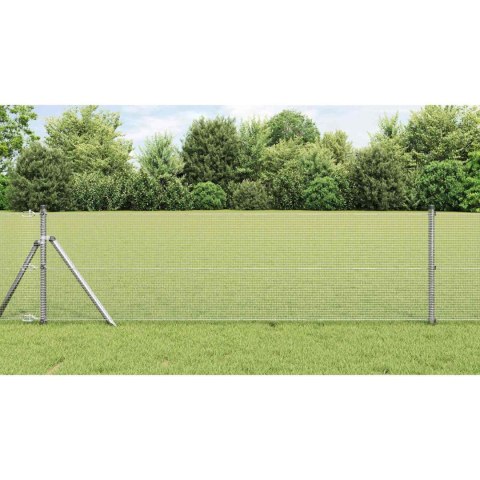 SPAWANA SIATKA OGRODZENIOWA SREBRNY 0.6X50 M