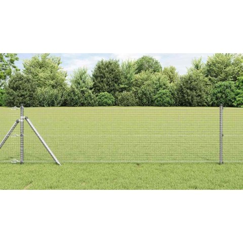 SPAWANA SIATKA OGRODZENIOWA SREBRNY 0.8X50 M