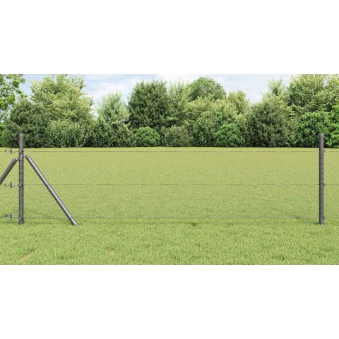 HEXAGON FENCE SZARY 0.4X25M STAL